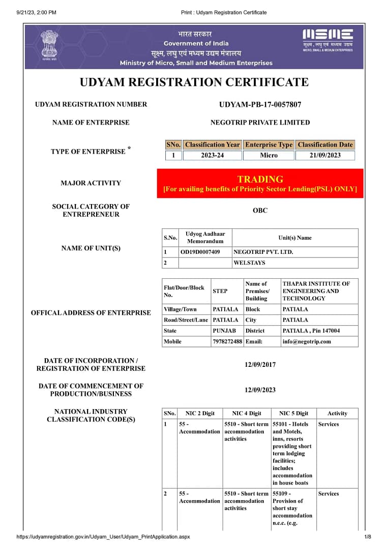 Udyam Registration Certificate-1